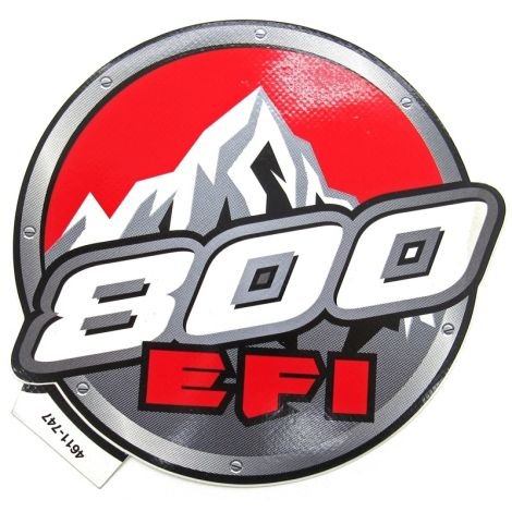 DECAL,HOOD-CENTER- - 800 -  (BLK/RED)
