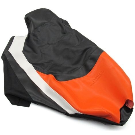 Arctic Cat Twin Spar Seat Cover - Black, White, & Orange - 2010-2012 F Z1