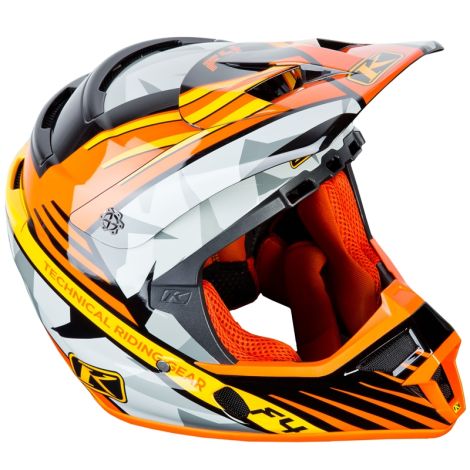 Klim F4 Helmet ECE - Shattered Orange (Non-Current)