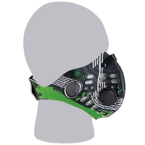 Arctic Cat ATV Neoprene Dust Mask - Aircat Overdrive Green