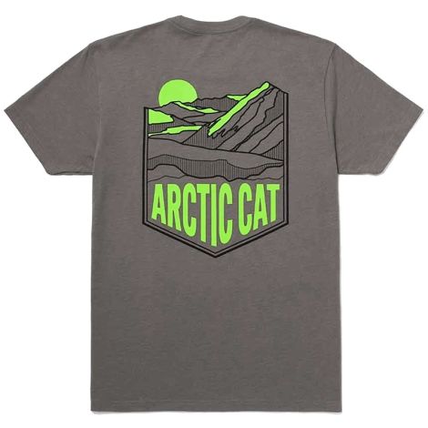 Arctic Cat Peak Frost T-Shirt - Gray & Green