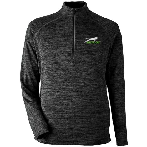 Arctic Cat Men's Aircat 1/4-Zip Long Sleeve Shirt - Heather Black