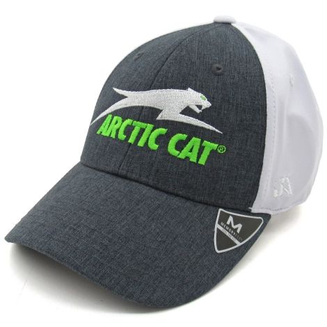 Arctic Cat Fitted Aircat Hat - Gray & White