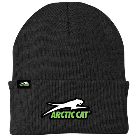 Arctic Cat Adult Classic Aircat Beanie - Black & Green