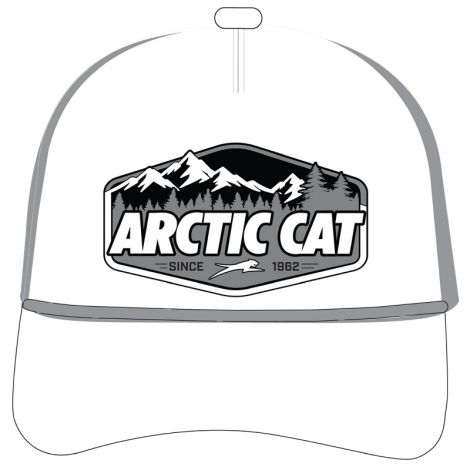 Arctic Cat White Tiger Hat - White & Gray
