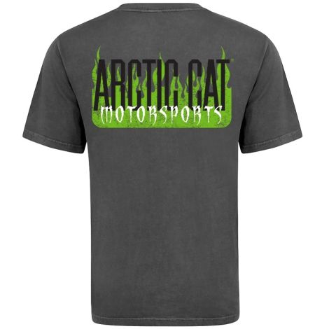 Arctic Cat Men's Burnin To Ride T-Shirt - Gray & Green