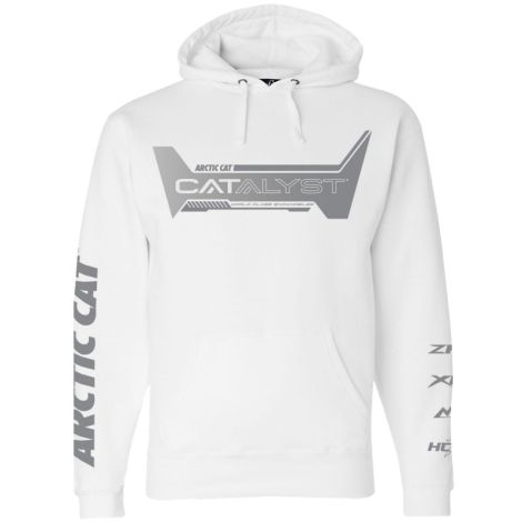 Arctic Cat Men's White Tiger Hoodie - White & Gray