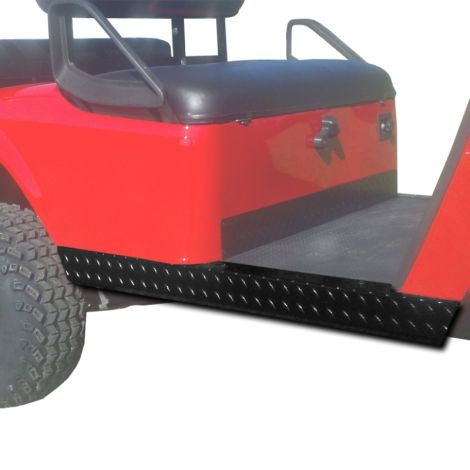 E-Z-GO Passenger Side Black Diamond Plate Full Rocker & Sill - 1994-2013 TXT Medalist