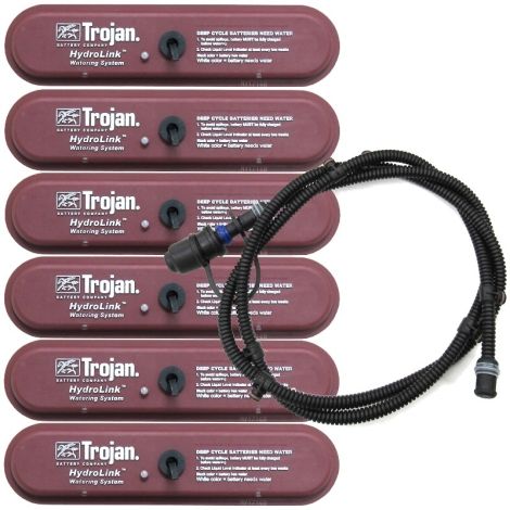 E-Z-GO 48V Hydrolink Battery Watering Kit - Trojan 8-Volt Batteries