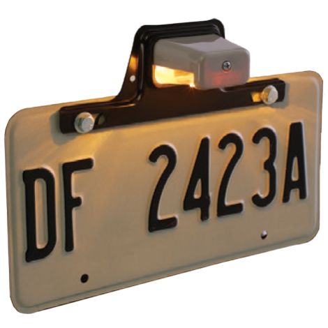 E-Z-GO Lighted Rear License Plate Kit - Rear Hand Rail Mounted