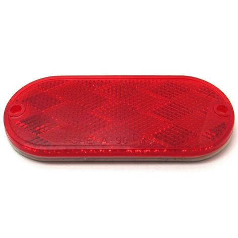 E-Z-GO OVAL RED REFLECTOR W/ADHESIVE