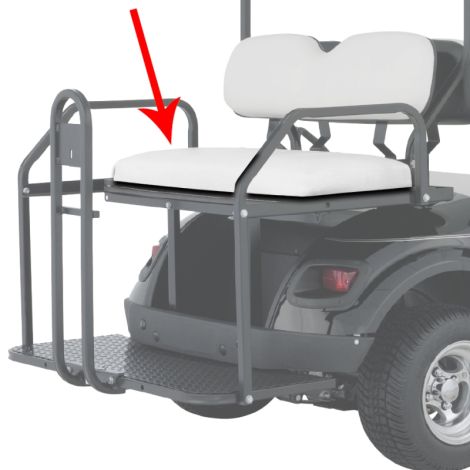 E-Z-GO Replacement Seat Bottom Cover for Flip Seat - Oyster - 2012-2020 TXT Express