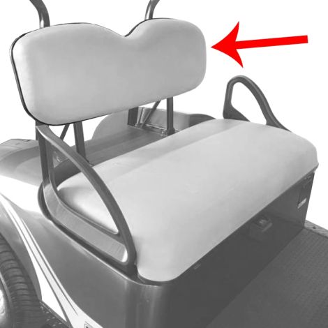E-Z-GO Seat Back Assembly - Gray - 2014-2022 TXT
