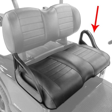 E-Z-GO Premium Seat Bottom Assembly - Black - 2016-2026 RXV