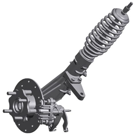 Textron Off Road LH Rear Strut Assembly - 2014-2017 Ambush iS