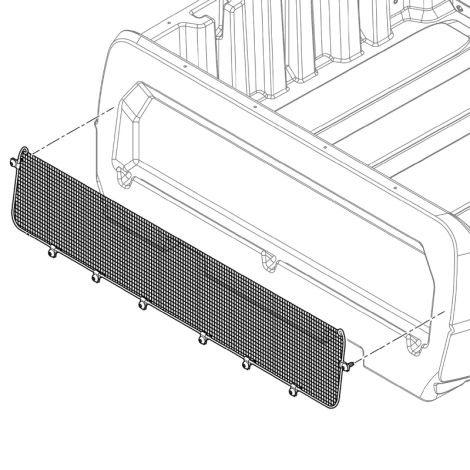Cushman Mesh Net for Plastic Bed - 2016-2025 Hauler