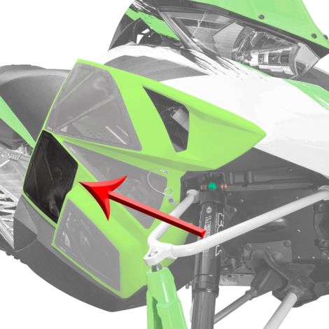 Arctic Cat Vented Side Panel Mesh Screen - 2012-2018 ZR F XF M