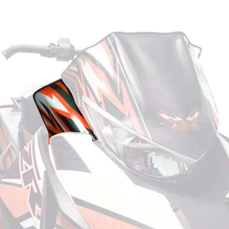 Arctic Cat Pride Windshield Side Deflectors - Orange - 2012-2018 ZR F XF M