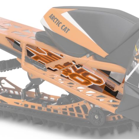 Arctic Cat Tunnel Decal Kit - Strobe Orange - 2012-2018 ZR F XF M