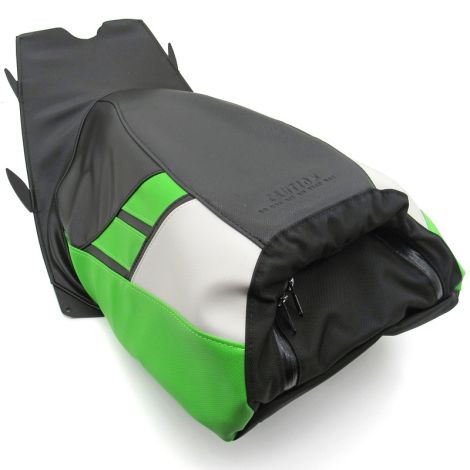 Arctic Cat Mountain Seat - Black, White, & Green - 2012-2017 Models