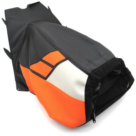 Arctic Cat Mountain Seat - Black, White, & Orange - 2012-2017 Models