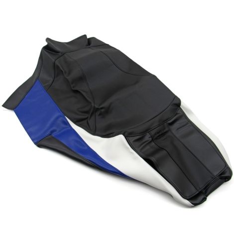 Yamaha Seat Cover with Flap - Black, White, & Blue - 2014-2019 SR Viper