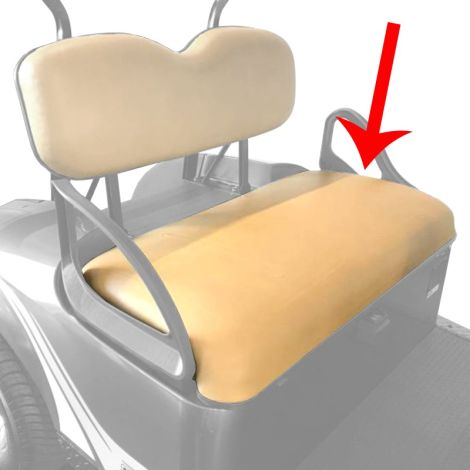 E-Z-GO Front Seat Bottom Cover - Tan - 1994-2025 Models