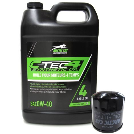 Arctic Cat 4-Cycle Synthetic C-TEC4 Oil Change Kit - 700 Kymco Twin 3000