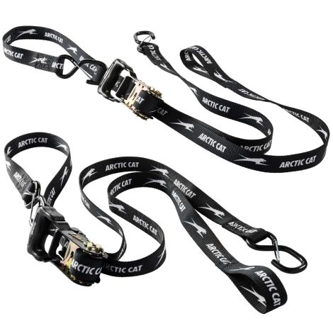 Arctic Cat Ratchet Tie-Downs Straps - Black