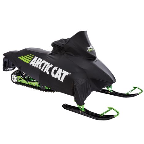 Arctic Cat Canvas Cover - Black & Green - 2012-2022 ZR F XF 128-137 inch