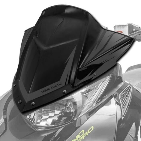 Arctic Cat Mid Performance Windshield - Black - 2014-2027 BC M NOR PTA Riot XF ZR - Blemished