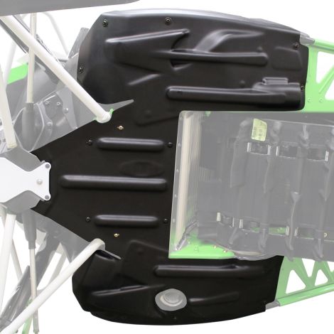 Arctic Cat Rear Skid Plate - Black - 2013-2017 ZR F XF M
