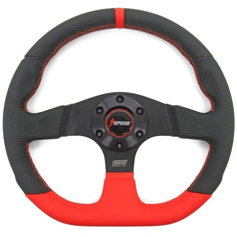 Arctic Cat MPI GT1-13 High Grip Steering Wheel & Hub - Black & Orange - Wildcat