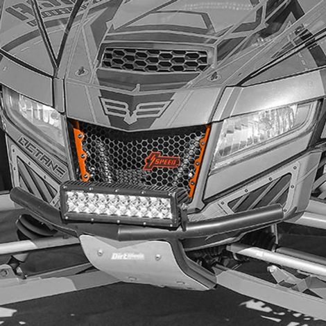 Arctic Cat SPEED Radiator Grill - Black & Orange - Wildcat XX