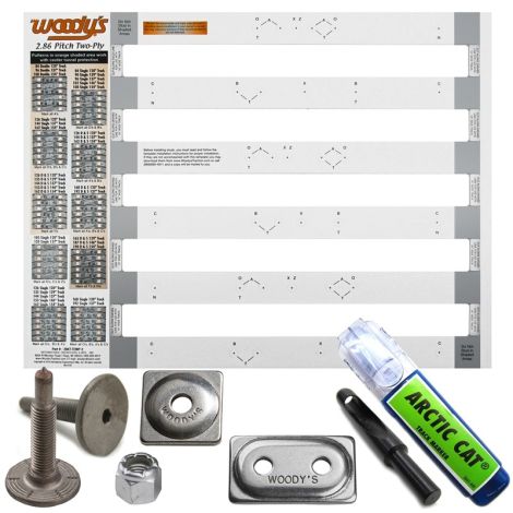 Arctic Cat Woody's 1.325-inch Signature Series 2-Ply Track Stud Kit - 135 Pack