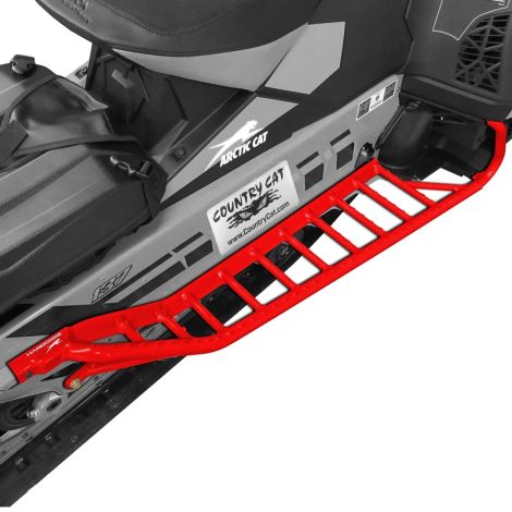 Arctic Cat Hardcore Running Boards - Fire Red - 2024-2027 EXT Riot ZR Catalyst