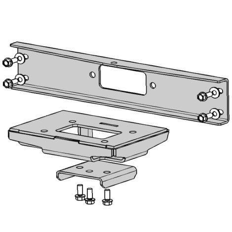 Kawasaki Winch Mount - 2017-2026 Mule SX