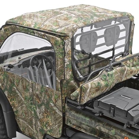 Kawasaki Soft Roof & Rear Panel - Realtree Xtra Green - 2017-2026 Mule SX