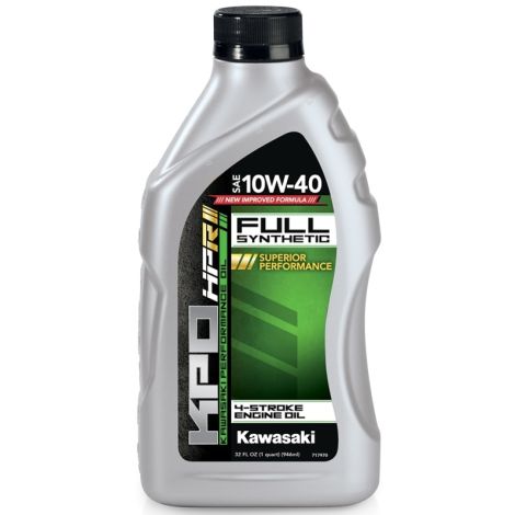 Kawasaki KPO 10W-40 Synthetic 4-Stroke Motorcycle Engine Oil - Quart