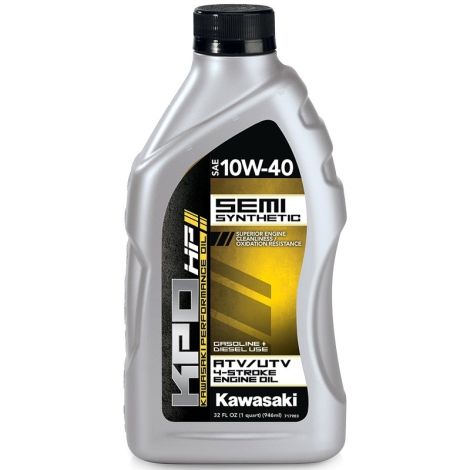 Kawasaki KPO 10W-40 Semi-Synthetic 4-Stroke ATV/UTV Engine Oil - Quart
