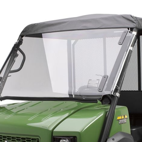 Kawasaki Flip-Up Poly Windshield - 2009-2026 Mule 4000/4010