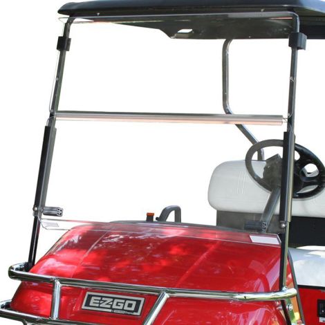 Pro-Fit Clear Split Windshield Kit - E-Z-GO 1994-2013.5 TXT