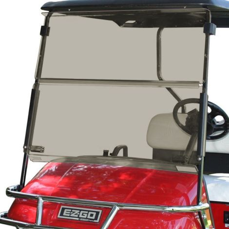 Pro-Fit Tinted Split Economy Windshield Kit - E-Z-GO 1994-2013.5 TXT with 54 inch Top