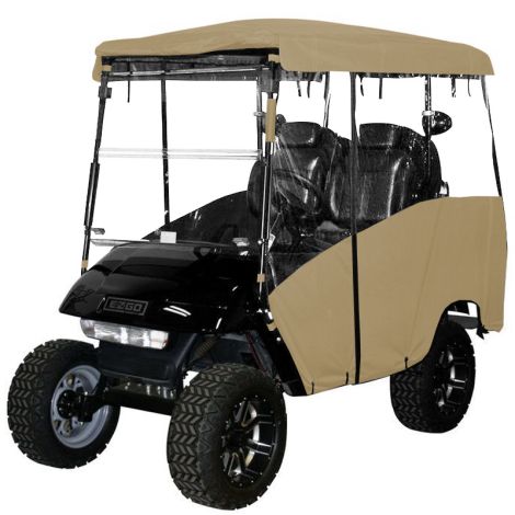 Pro-Fit 4-Passenger Enclosure - Tan - E-Z-GO 1996-2013.5 TXT